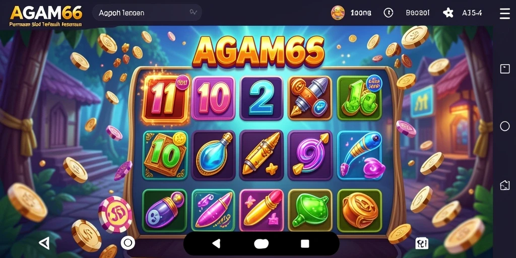 Tampilan menarik dari gameplay slot AGAM66 yang mendebarkan.