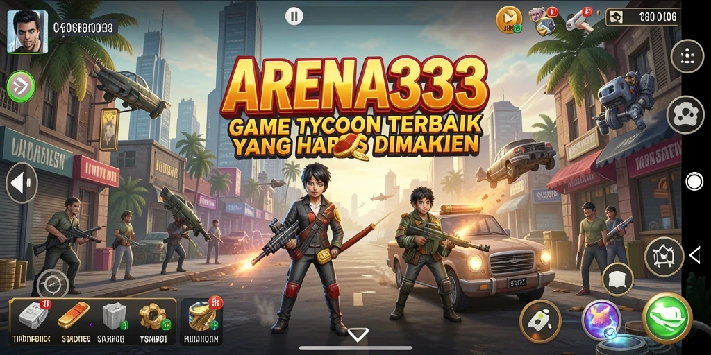 Tampilan gameplay seru dalam ARENA333 yang menantang.