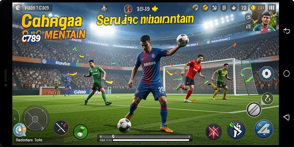 Tampilan gameplay menarik dari C789 selama pertandingan olahraga.