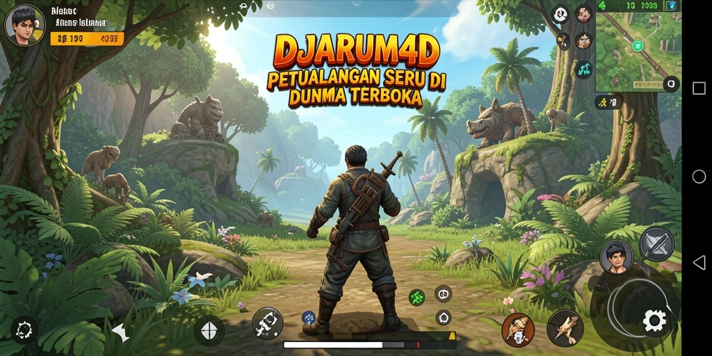 Tampilan gameplay menakjubkan dari DJARUM4D di dunia terbuka.