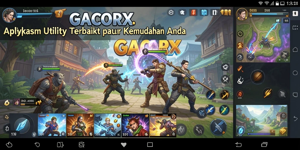 Tampilan utama GACORX dengan fitur pengingat yang menarik.