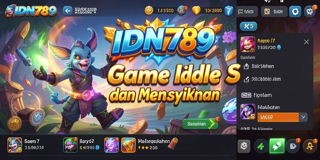 Tangkapan layar mendemonstrasikan gameplay yang menakjubkan di IDN789.
