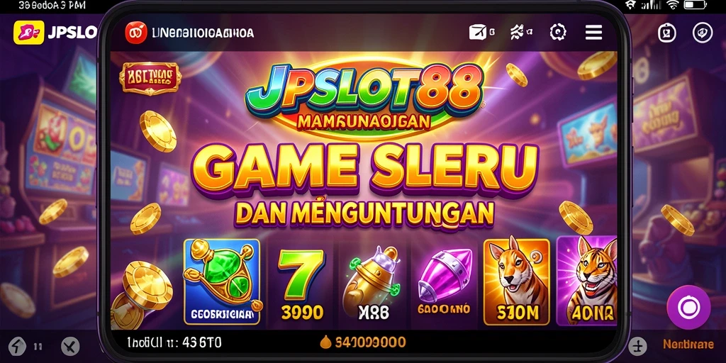 Tampilan gameplay menarik dari JPSLOT88 saat berputar di mesin slot.
