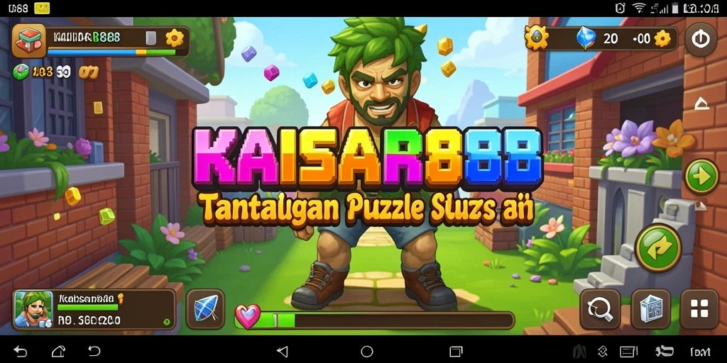 Tampilan gameplay KAISAR888 dengan berbagai puzzle menarik.