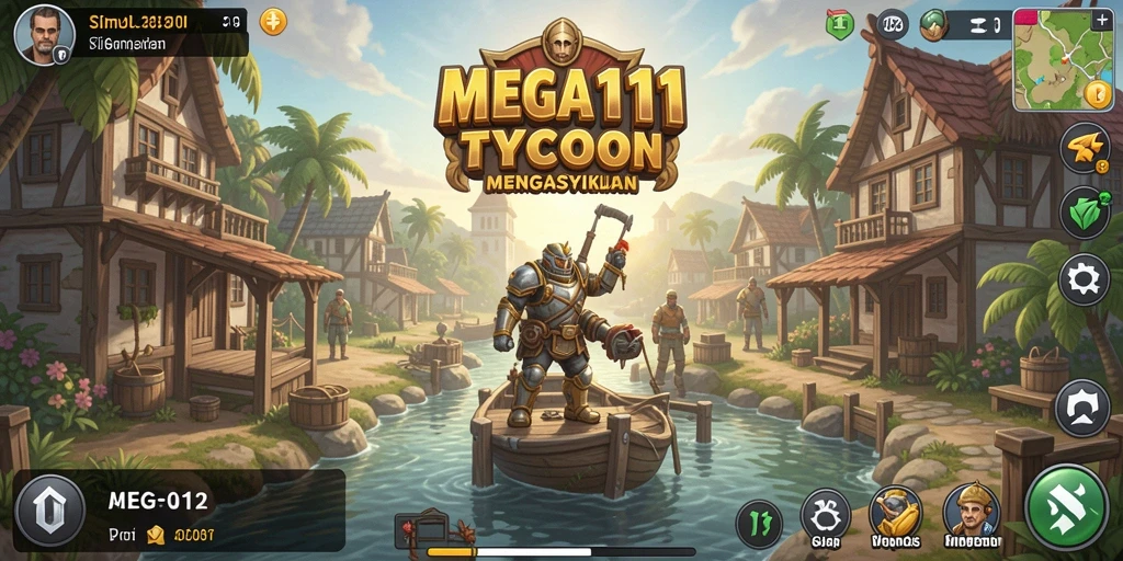 Tampilan gameplay yang menawan di MEGA111.