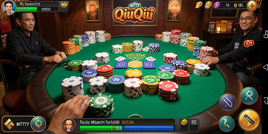 Screenshot gameplay MT777 dengan suasana QiuQiu yang menarik.
