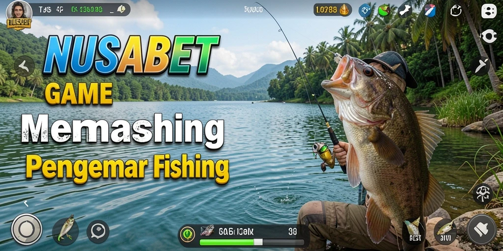 Screenshot gameplay NUSABET menampilkan pengalaman memancing yang mendalam dan seru.