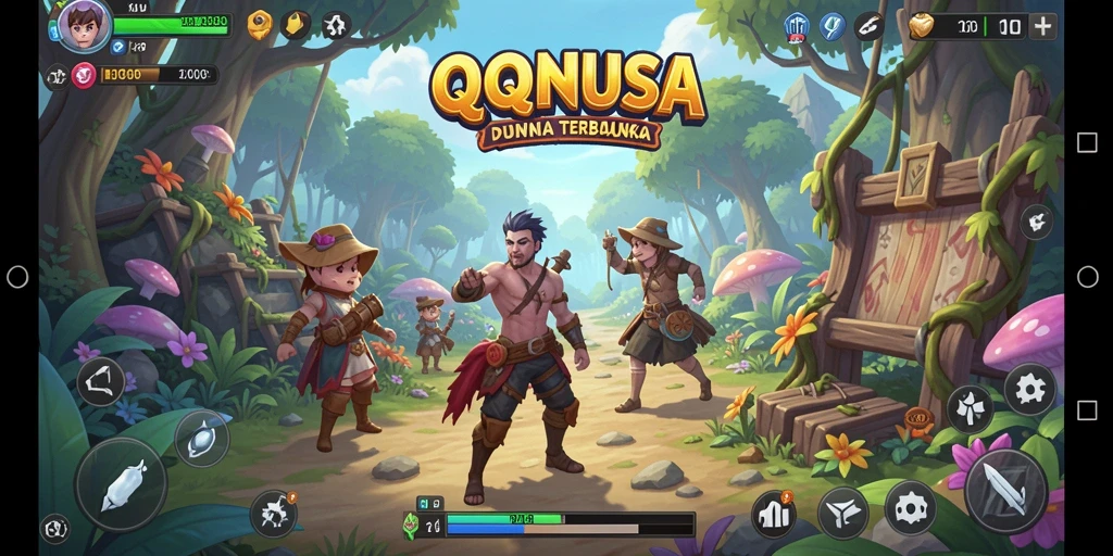 Tampilan menarik dari pengalaman gameplay Open World di QQNUSA.