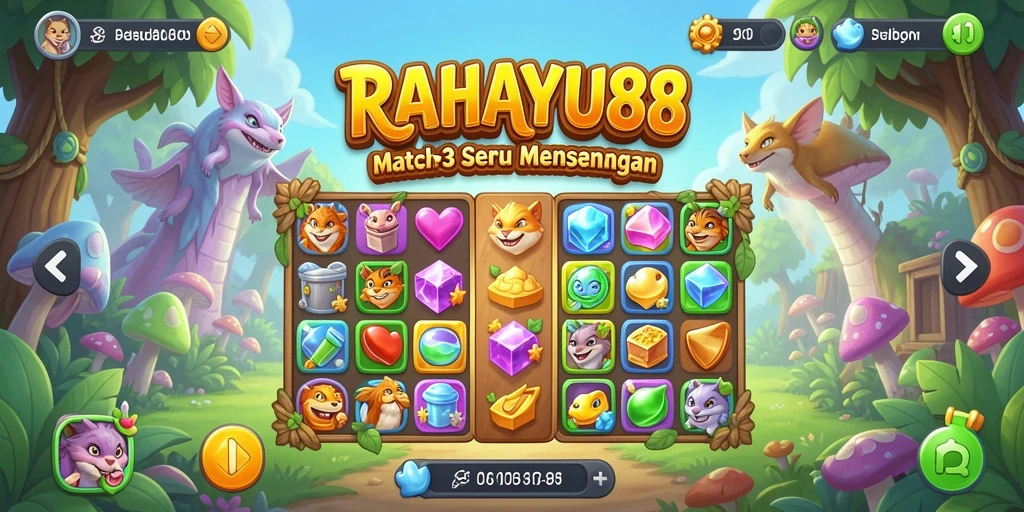 Tampilan gameplay seru dan penuh warna dari RAHAYU88.