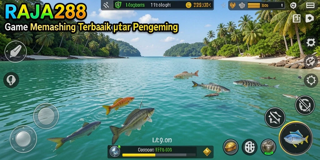 Gameplay seru dalam RAJA288 dengan suasana memancing yang realistis.