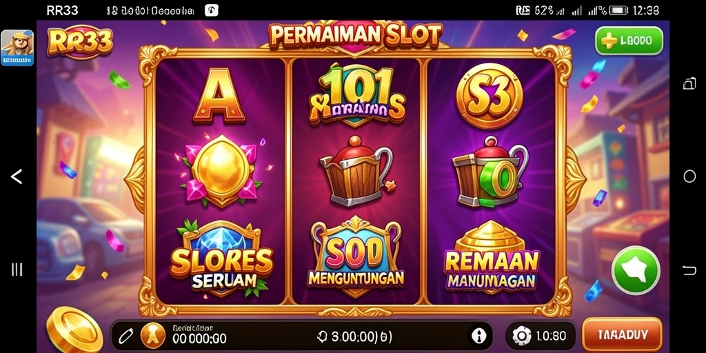Tampilan gameplay slot RR33 yang seru dan mengasyikkan.