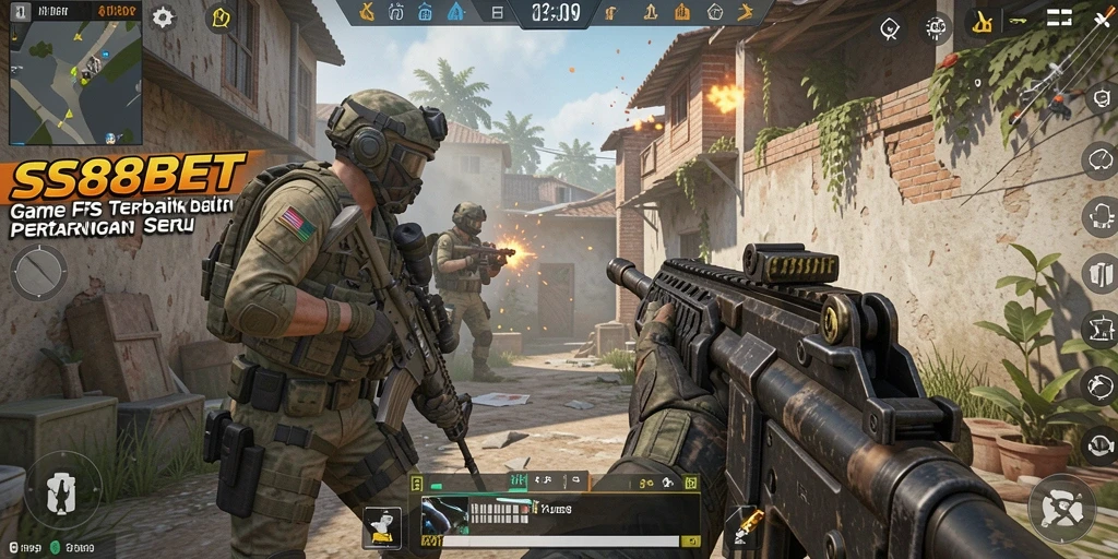 Tampilan utama gameplay SS88BET yang menegangkan dan seru.